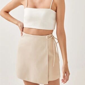Love Bonito Pleather Skort Small